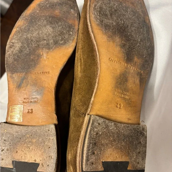 Officine Creative Tan Suede Oxford Shoes - Picture 7 of 14